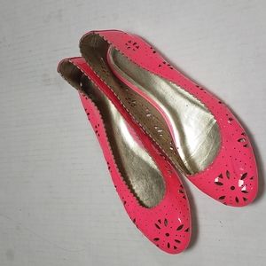 Gap Pink Laser Cut Flats Size 10M